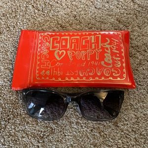 Coach Women’s sunglasses. Lorelei style. Black with specks of glitter.